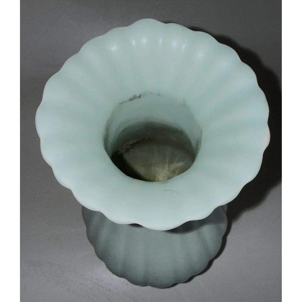 Terrace Ceramics Pottery Patrician Ware Vase Mnt Green Zanesville OH Vtg 1950s